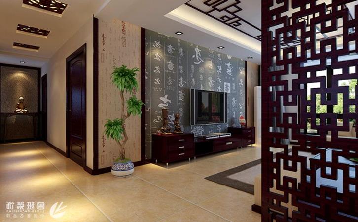 西安万达one168㎡四居室新中式风格修效果图-闫佩设计作品2
