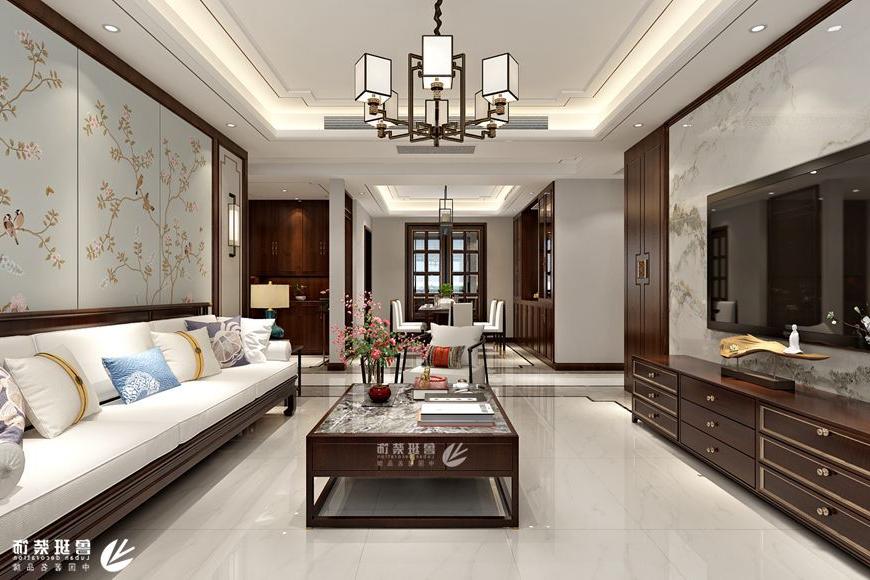 紫薇曲江意境225平米五居室新中式风格-刘永辉主笔设计